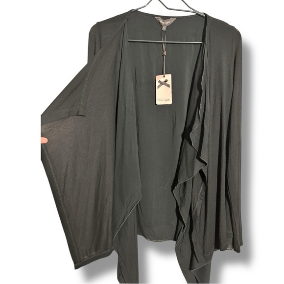 Phase Eight Black Flowy High Low with Open Relaxed Fit NWT Cardigan - Picture 11 of 16